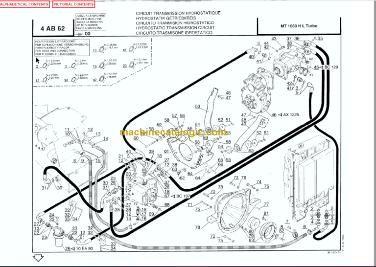 Manitou MT 1033 HL Turbo Series 1 Parts Manual
