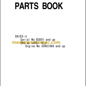 Komatsu D61EX-12 Parts Book