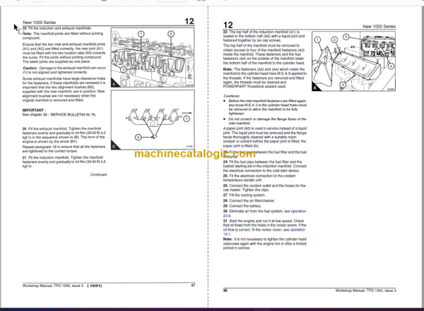 Manitou New 1000 Series AJ-AS-YG-YK Workshop Manual