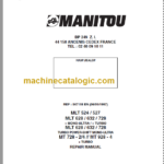 Manitou MT 928 Repair Manual