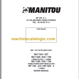 Manitou MT 928 Repair Manual