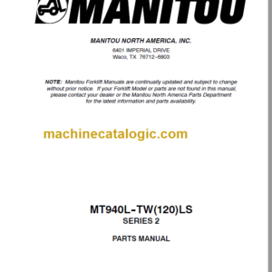 Manitou MT 940L 120LS Parts Manual