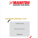 Manitou MT 625 H EASY 49K ST3A S1 Repair Manual