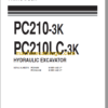 Komatsu PC210-3K PC210LC-3K Hydraulic Excavator Parts Book