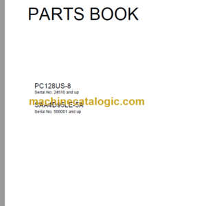 Komatsu PC128US-8 SAA4D95LE-5A Parts Book