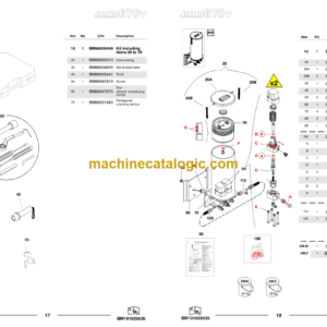 Komatsu JMHB670V-1 Hydraulic Breaker Parts Book