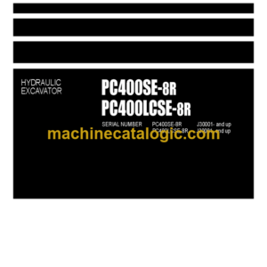 Komatsu PC400SE-8R PC400LCSE-8R Hydraulic Excavator Parts Book