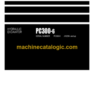 Komatsu PC300-6 Hydraulic Excavator Parts Book