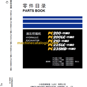 Komatsu PC200-11M0 PC200LC PC210 PC225LC PC235HD Parts Book