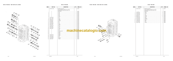 Komatsu PC100F-6 Parts Book