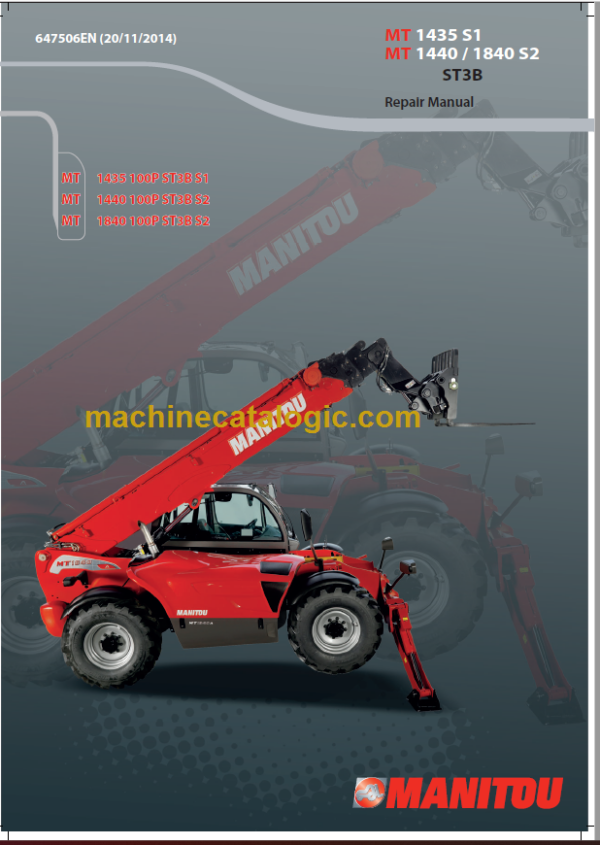 Manitou MT 1440 100P ST3B S2 Repair Manual