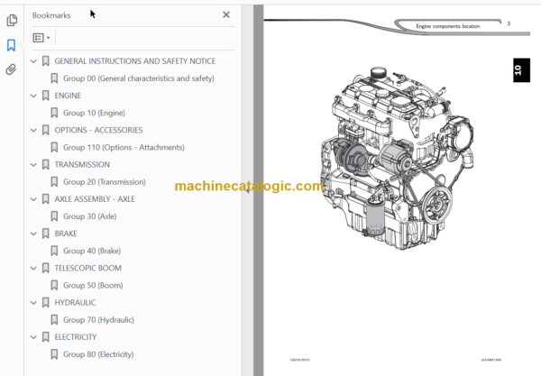 Manitou MT 845 H TURBO LSU S3 - E3 Repair Manual