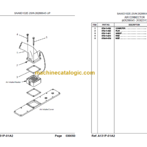 Komatsu PC200-7 SN J30001-UP Parts Book