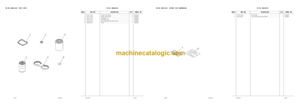 Komatsu PC100F-6 Parts Book