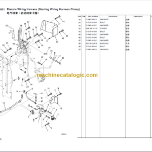 Komatsu PC200-11M0 PC200LC PC210 PC225LC PC235HD Parts Book