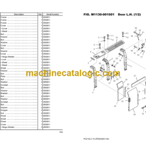 Komatsu PC210LC-10 450001 and up SAA6D107E-2 2660164 and up Parts Book