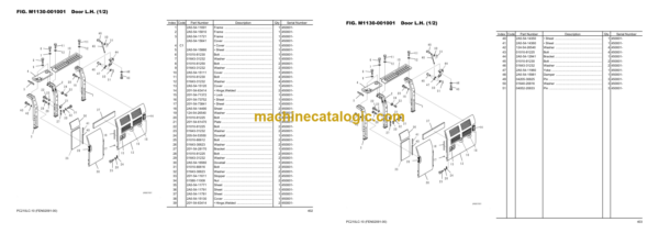 Komatsu PC210LC-10 450001 and up SAA6D107E-2 2660164 and up Parts Book