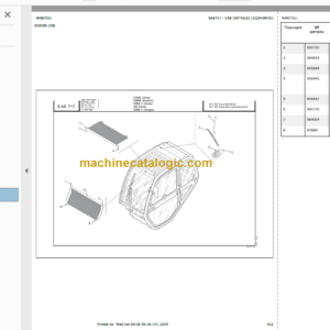 Manitou MT 523 Parts Catalogue