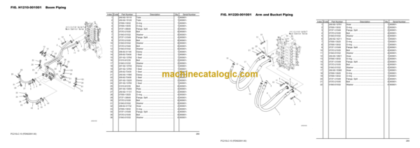 Komatsu PC210LC-10 450001 and up SAA6D107E-2 2660164 and up Parts Book