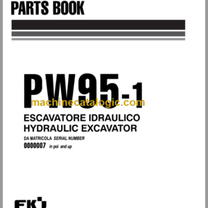 Komatsu PW95-1 Hydraulic Excavator Parts Book