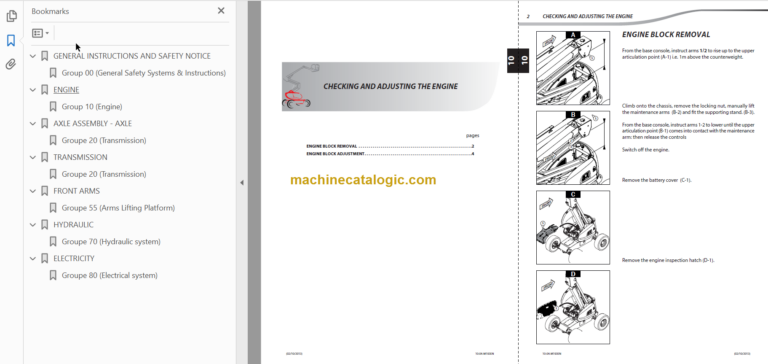Manitou MAN GO 33 REPAIR MANUAL