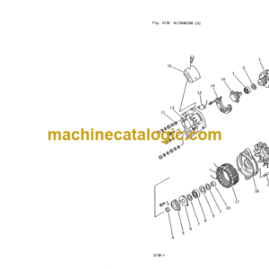 Komatsu 6D95L Diesel Engine Parts Book