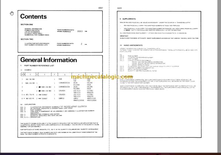 Komatsu 55C Parts Book