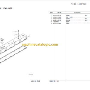 Komatsu D61EX-12 Parts Book