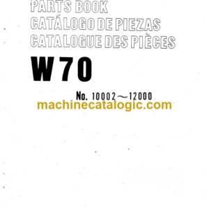 Komatsu W70 Parts Book