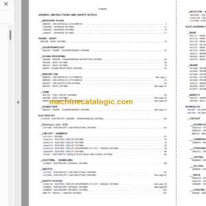 Manitou MT-X 1440 SLT S4-E3 Parts Catalogue