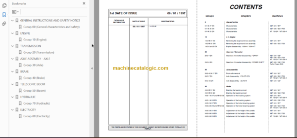 Manitou MT 928 Repair Manual