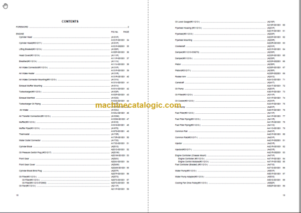 Komatsu PC70-8 Hydraulic Excavator Parts Book