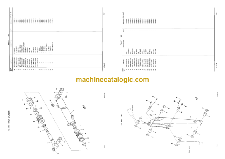 Komatsu PC40-6F Hydraulic Excavator Parts Book