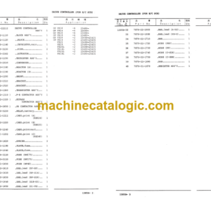 Komatsu FB10 14 15 18-5 L H H1 Forklift Truck Parts Book