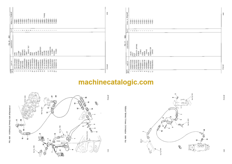 Komatsu PC40-6F Hydraulic Excavator Parts Book