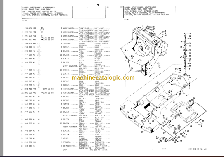 Komatsu 55C Parts Book