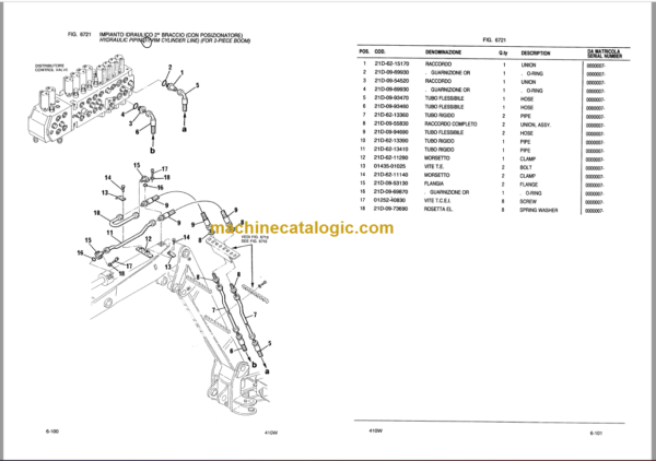 Komatsu PW95-1 Hydraulic Excavator Parts Book