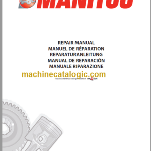 Manitou MT 732 MT932 MT1030 MLT630 MLT634 MLT731 Turbo LSU PS SB-E2 Repair Manual 547895EN
