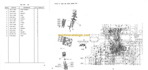 Komatsu D375A-5 Parts Book