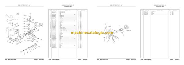 Komatsu S6D125-1 SN 73974- UP Parts Book