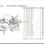 Komatsu PC71-7 Hydraulic Excavator Parts Book