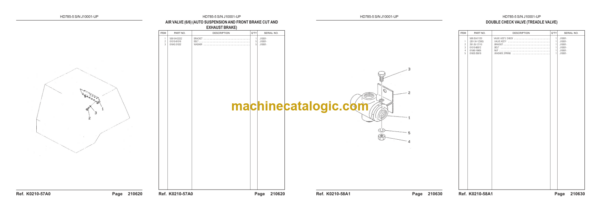 Komatsu HD785-5 Dump Truck Parts Book