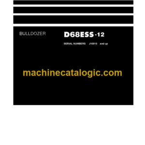 Komatsu D68ESS-12 Bulldozer Parts Book