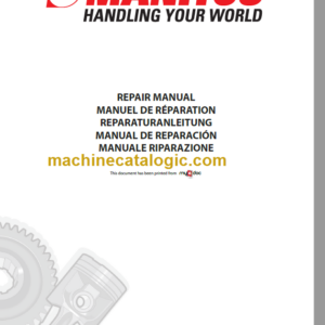 Manitou MT 1445 HL Turbo USA S2-E2 Repair Manual