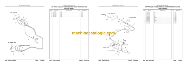 Komatsu HD785-5 Dump Truck Parts Book