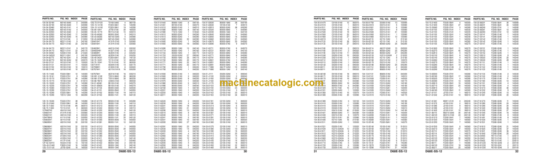 Komatsu D68ESS-12 Bulldozer Parts Book