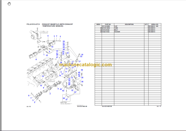 Komatsu HD785-7 Dump Truck Parts Book