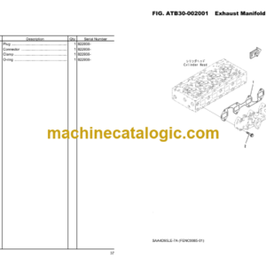 Komatsu PC138USLC-11 Hydraulic Excavator Parts Book