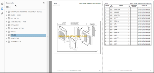 Manitou MT 1440 A ST3B MT 1840 A ST3B Parts Catalogue