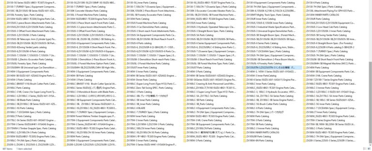 Hitachi Small Excavator Parts Catalog and Service Manual PDF SET 2024